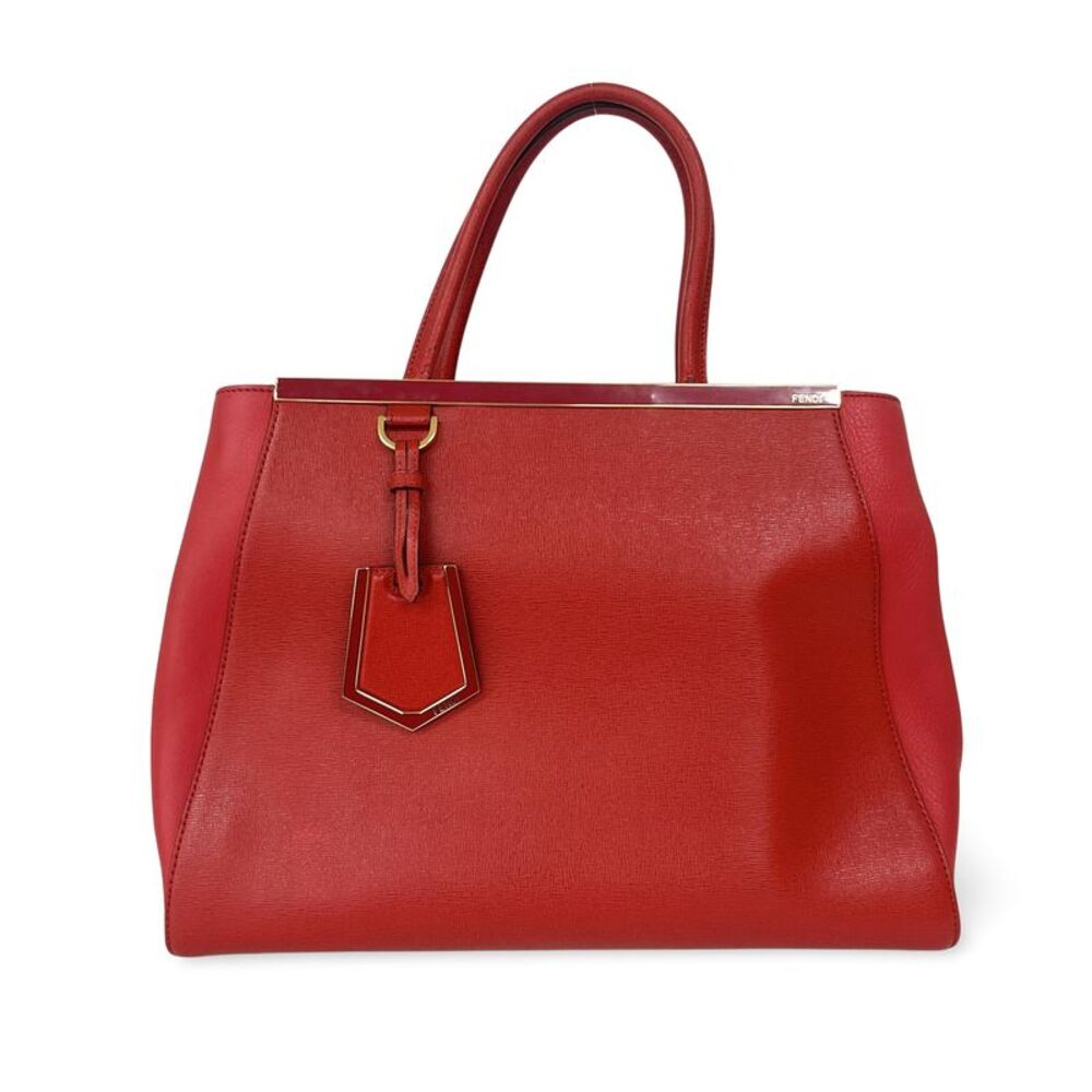 Fendi 2Jours Bag Patent Red Leather Handbag